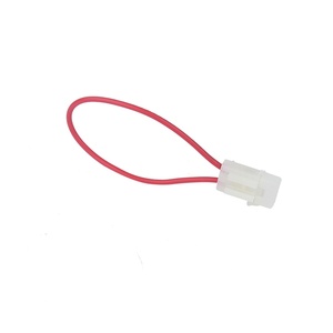 WELFNOBL Cable personalizado Cable rojo impermeable Tamaño mediano 32V Automotive Inline Ato Medium 16AWG 2-40A <span class=keywords><strong>Portafusibles</strong></span> de hoja de barco de coche - Product Image 3