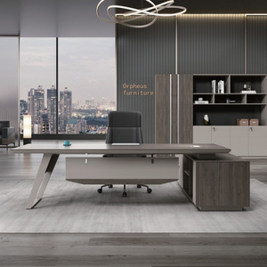 Modern basit melamin ahşap tarzı bilgisayar masası patron masa yöneticisi masası ofis mobilya işletmeleri hastaneler için okullar vb - Product Image 3