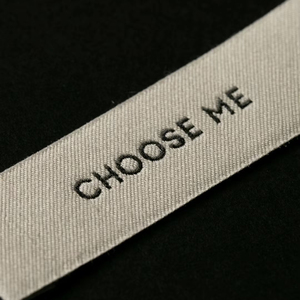 Prezzo di fabbrica logo progettato su misura abbigliamento vestiti cucire etichette intrecciate etichette di abbigliamento piegate - Product Image 3