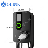 OLINK 7kW 32A Type 2 AC EVSE Nouvelle borne de recharge murale pour véhicules électriques contrôlée par application, niveau 2, Wallbox
