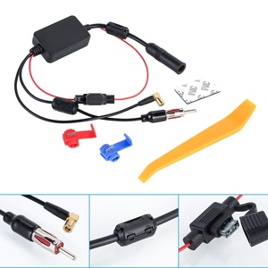 Avec connecteur SMB AM/FM <span class=keywords><strong>DAB</strong></span> de voiture + <span class=keywords><strong>antenne</strong></span> Radio de voiture AM/FM <span class=keywords><strong>DAB</strong></span>, diviseur d'<span class=keywords><strong>antenne</strong></span>, amplificateur d'<span class=keywords><strong>antenne</strong></span> de Signal Radio - Product Image 2