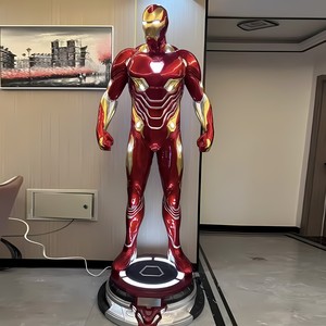 Tùy Chỉnh Nổi Tiếng Mỹ Phim Nhân Vật Tony Stark FRP 110Cm Cuộc Sống Kích Thước Mô Hình Điêu Khắc Actin Sắt Hình Người Đàn Ông - Product Image 1