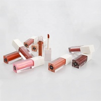 Vente en gros de rouge à lèvres pailleté végétalien mat personnalisé imperméable à l'eau en velours cosmétique marque privée brillant à lèvres chatoyant plus dodu