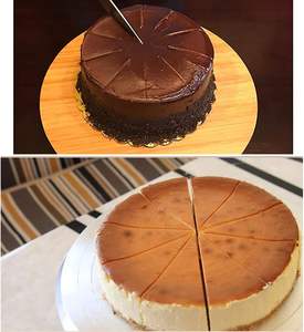 Marcador de porciones de pastel de doble cara de 10/12 piezas, herramienta para hornear, cortador de queso, divisor de pastel - Product Image 4