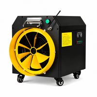 Chauffage mobile industriel électrique 10KW avec roulettes pour serre, atelier, entrepôt