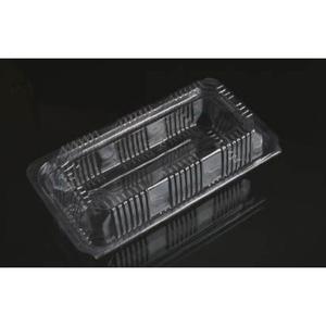 Boîte à gâteau en PET transparente avec fermeture à charnière inviolable, capacité 9 pouces, gamme spécialisée charnières - Boîtes à charnières en gros - Product Image 1
