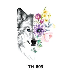 <span class=keywords><strong>Tatuaje</strong></span> Temporal de <span class=keywords><strong>Lobo</strong></span> para <span class=keywords><strong>Hombre</strong></span>, de Alta Calidad, Mediano, Personalizable, Resistente al Agua, Venta Caliente - Product Image 4