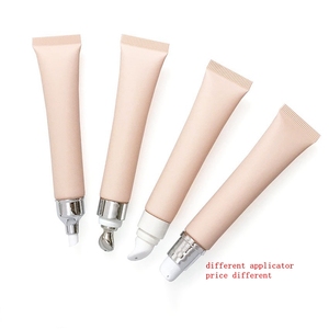 Kozmetik 20Ml dudak yağı konteyner Lipgloss göz kremi Metal/seramik/plastik aplikatör sıkılabilir tüp özel Logo yumuşak dudak krem tüpü - Product Image 1