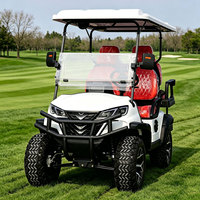 Voiturette de golf électrique 6 places homologuée CE et DOT pour les parcours de golf, les hôtels, les excursions touristiques et le transport en navette
