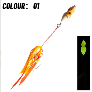Leurre de pêche <span class=keywords><strong>Inchiku</strong></span> Lead Jig 40g-100g avec poids imprimés, hameçon artificiel phosphorescent pour calamar, pour la pêche au bar en eau salée - Product Image 4