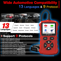 Analizador de motor V600 de 12V, lector de código OBD2, códigos de Falla de motor transparentes y materiales legibles, herramienta de diagnóstico de coche para coches OBDII 1996 +