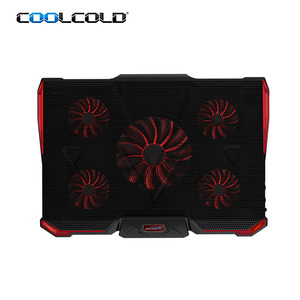 Đôi cổng USB amazons tốt nhất người bán máy tính xách tay Cooler Pad 17 inch chơi game 5 LED quạt làm mát máy tính xách tay Cooler đứng - Product Image 3