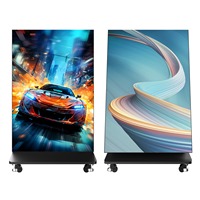 TOPLED P2.5 Gob Bodenstehender Einseitiger Posterständer 4G Indoor LED-Panel WLAN Vollfarbig IP54 Wasserdicht 1000cd Helligkeit