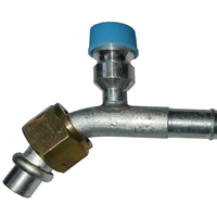 Raccord de climatisation automobile RETEKOOL en aluminium, 90 degrés, avec joint torique et embout de fixation pour tuyau # 6 # 8 # 10 # 12 UNF