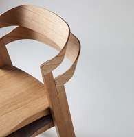 Chaise de salle à manger en bois massif de conception moderne nordique pour tabouret de restaurant commercial utilisation de conférence de bureau à domicile pour meubles de maison