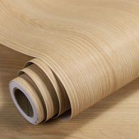 Film adhésif pour plafond film pvc décoratif avec transfert thermique rouleau de papier peint bois texturé mur grain de bois feuille pvc