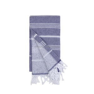 Toalla turca con respaldo de felpa Peshtemal Fouta al por mayor Pestemal Soft OEM personalizado 100 algodón rayas clásicas base blanca Sultan - Product Image 2