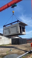 Maison préfabriquée avec maison modulaire préfabriquée en béton moule maison mobile pour application hospitalière fait de matériaux de conteneur de panneau sandwich