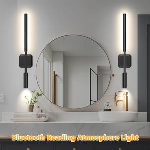 Lumière LED murale avec commande tactile et télécommande, design moderne, blanc chaud pour chambre à coucher - Product Image 5