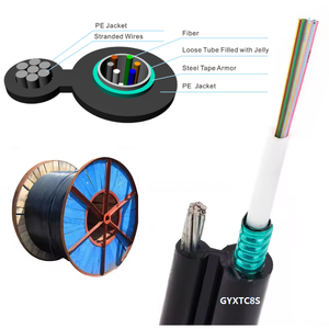 Cable de Fibra Óptica Blindado Aéreo <span class=keywords><strong>Anti</strong></span>-<span class=keywords><strong>Ratones</strong></span>, Figura 8, 12, 24, 48, 96 Núcleos, G652D, Franja de Color, Vitta Ftth - Product Image 5