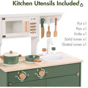 Vente chaude Jouets <span class=keywords><strong>de</strong></span> <span class=keywords><strong>cuisine</strong></span> ronds en bois personnalisés pour bébés et enfants Technique polie - Product Image 4