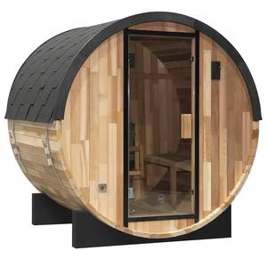 Sauna en cèdre rouge artisanal - Sauna à vapeur extérieur pour 2 à 6 personnes - Product Image 3