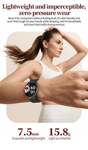 Nuevo Reloj Inteligente I232 Elegante para <span class=keywords><strong>Mujer</strong></span>, Pantalla AMOLED HD Grande de 1.32 Pulgadas, Monitor de Sueño, Frecuencia Cardíaca, Oxígeno en Sangre, Rastreador de Actividad, Resistente al Agua IP68 - Product Image 2
