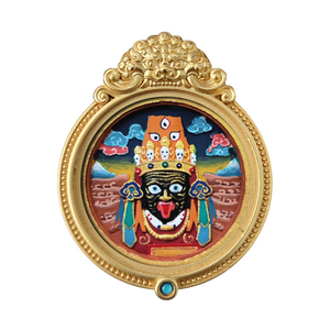 Statua di <span class=keywords><strong>Buddha</strong></span> su misura in ottone che pulisce la scatola di pittura in stile Moyun buddhismo rotondo negozio di ornamenti religiosi - Product Image 4