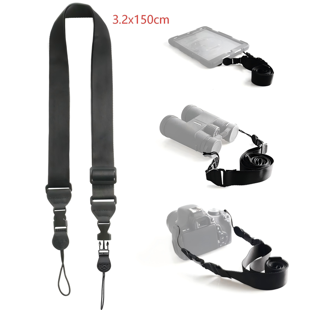 Universal Multifunctional Adjustable Polyester Camera Neck Shoulder Strap with Custom Color Lanyard Pad Tablet WH-0123