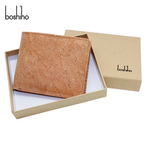 Boshiho Hot Sell Vegan Cork Customized Logo <b>RFID</b> Men <b>Wallet</b> for Men - Product Image 4