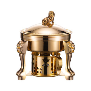 Chinese Style Mini Hot Pot <b>Stove</b> 304 Stainless Steel Universal Alcohol <b>Stove</b> Single Person Use - Product Image 4