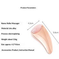 Rouleau de massage facial en jade, planche Gua Sha en métal, instrument de massage liftant, appareil de relaxation musculaire, outil de beauté, lifting du visage LF410