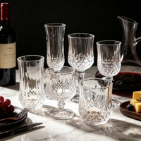 Verres à champagne vintage en verre gaufré transparent pour la décoration de table de mariage en gros