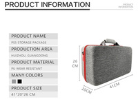 Sac de transport portable en EVA pour console PS5, stock direct d'usine BTX, pour contrôleur PS5 en déplacement, gris