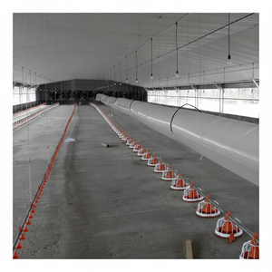 Sistema de línea de alimentación y bebida simple para granja de pollos de engorde para bebedores de animales - Product Image 1