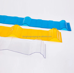 Panneaux de toiture en <span class=keywords><strong>polycarbonate</strong></span> transparent UV à prix d'usine / Plaques en PC rigide transparent ondulé - Product Image 2