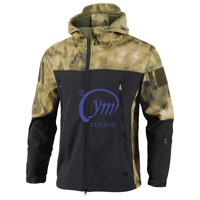 Veste tactique d'entraînement en polaire coupe-vent imperméable camouflage pour homme