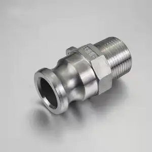 Hot Sale Type F Male Adapter X Male Camlock Couplings With Bsp Or Npt Thread Stainless Steel Quick Couplings
