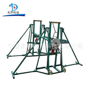 Grand support de pose de câbles en alliage d'aluminium, conception de portique vertical avec frein à disque hydraulique pour une gestion efficace des câbles - Product Image 3