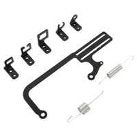 Support de montage de câble de carburateur en alliage d'aluminium, argenté, EZ-EFI pour transmission GM 700R4 ENM014-BK