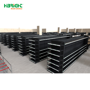 Double Sided Supermarket Shelves <b>Metal</b> Retail Display Rack Gondola Shelving for Grocery Store Aisle Merchandising - Product Image 5