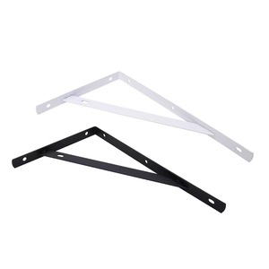 Soporte de pared para estante tipo trípode, de acero al carbono con pintura horneada, de 6 a 14 pulgadas, opción en negro y blanco, soporte de pared para cocina - Product Image 4