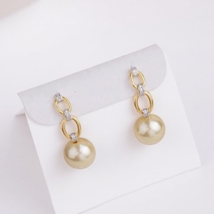 WENCHI DIY Luxury Women's Silver S925 Drop Earrings Model 10879 Accessories with 10-13 Empty Earnail Supports Light Pearl China - Product Image 4