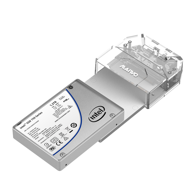 MAIWO Tool Free Transparent Type C USB 3.2 Gen2 to 2.5 Inch U.2 NVMe SSD Docking Station K108u.2