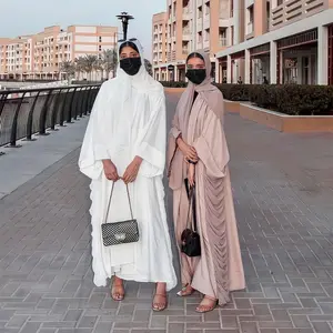 Phong Cách Dân Tộc Loose Kuwait 2022 Phong Cách Mới Abaya Áo Cardigan Hồi Giáo Phụ Nữ Mở 2022 Phong Cách Mới Abaya