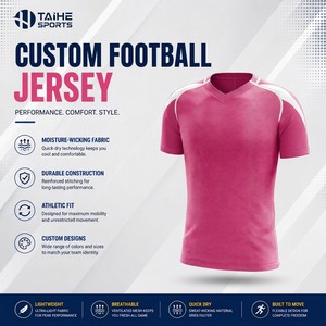 Uniforme de Fútbol para Hombre, Tela de Malla Transpirable, Estampado, Cuello en V, Cintura Elástica, Conjunto de Camiseta de Fútbol, Diseño Personalizado de Alta Calidad - Product Image 1