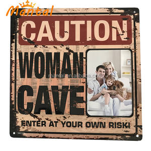 איש הבציר מערה קישוט מתכת מתכת מתכת, אביזרים מסגרות תמונות - Product Image 6