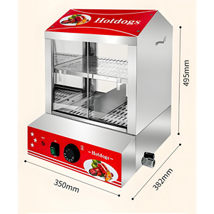 热卖商用热狗汉堡蒸笼，带包子取暖器，适用于便利店食品保温展示 - Product Image 3