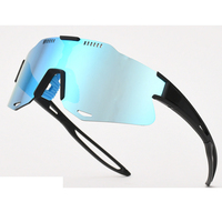 Lunettes de soleil de sport sans monture en gros, verres miroir UV400, coupe-vent, pour cyclisme, course à pied et activités sportives en extérieur