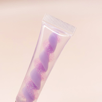 Tube en spirale multicolore en gros d'usine clair liquide hydratant imperméable à l'eau longue durée brillant à lèvres chatoyant parfumé aux fruits